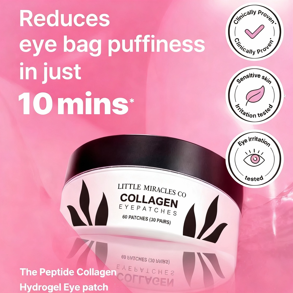 Reduces the look of eye-bag puffiness in 10 minutes