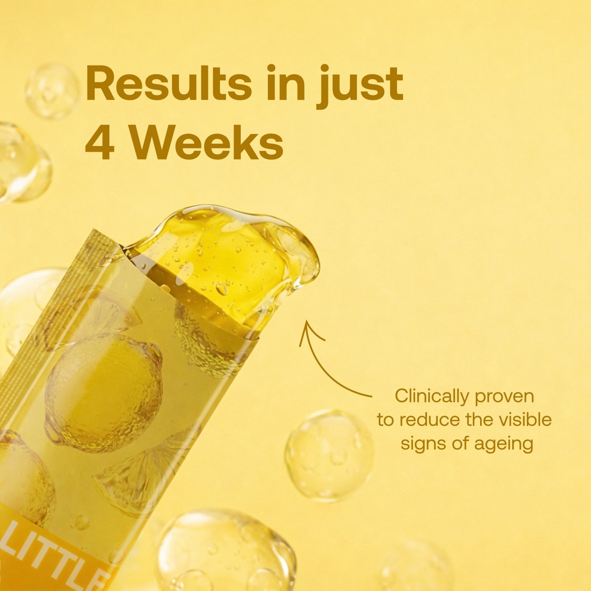 The Lemon jelly squeezed from the stick