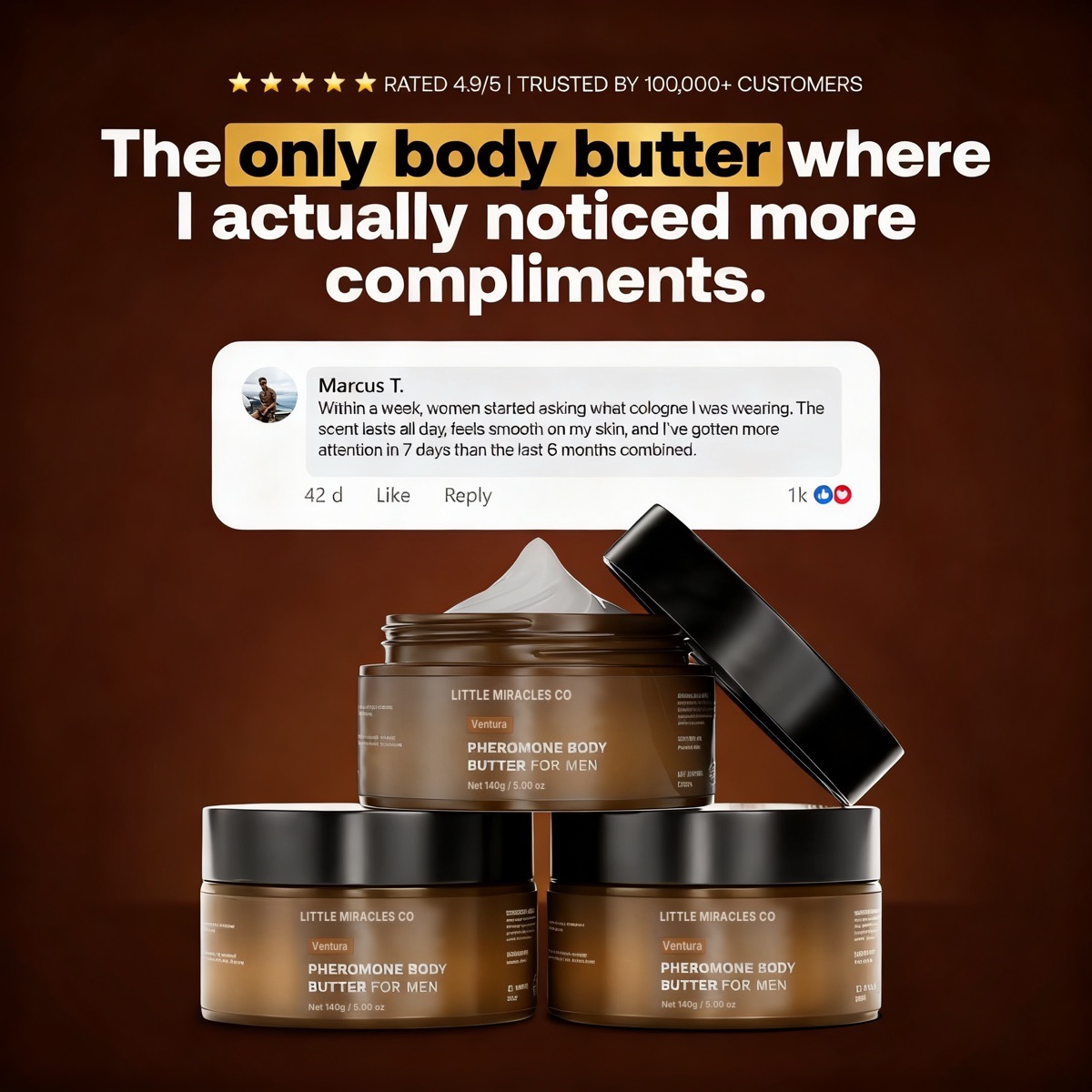 Three jars and a customer review